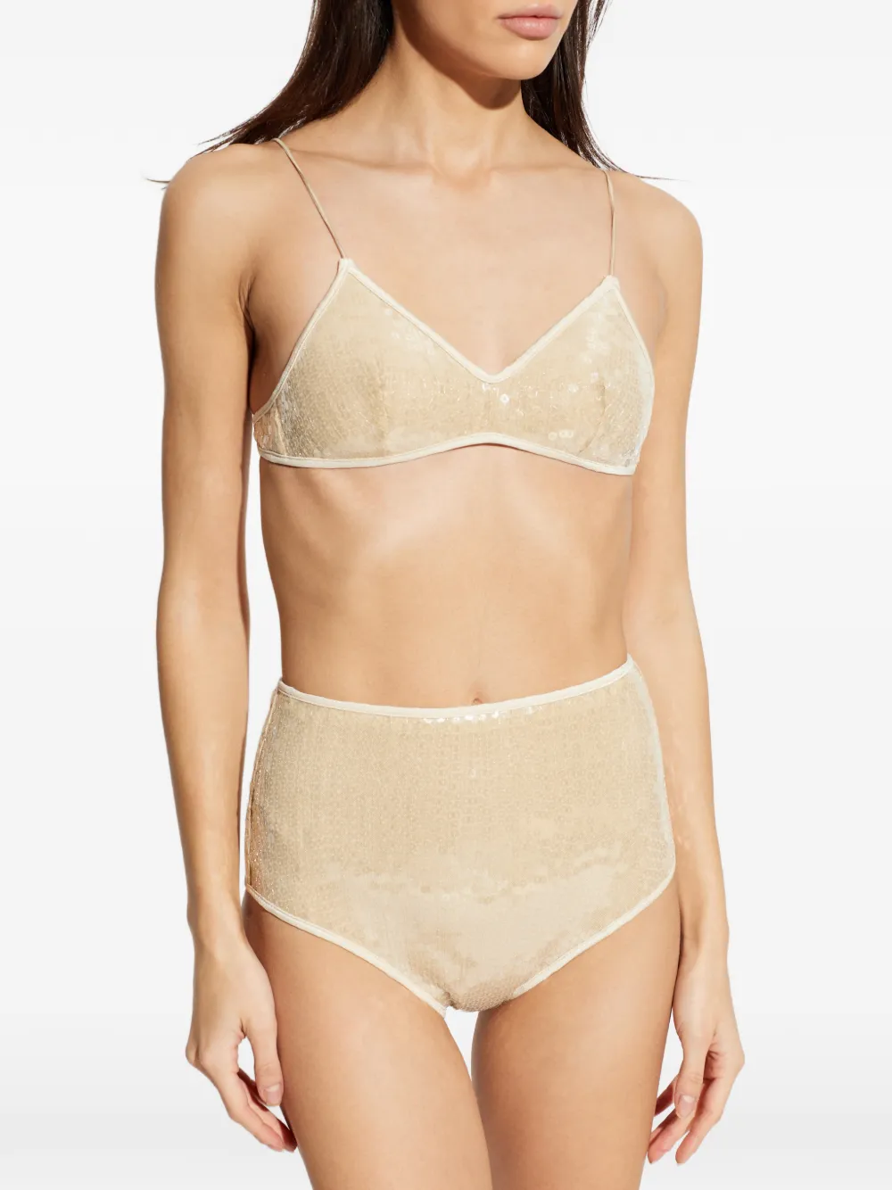  Oséree Sequin Bikini - Neutrals 