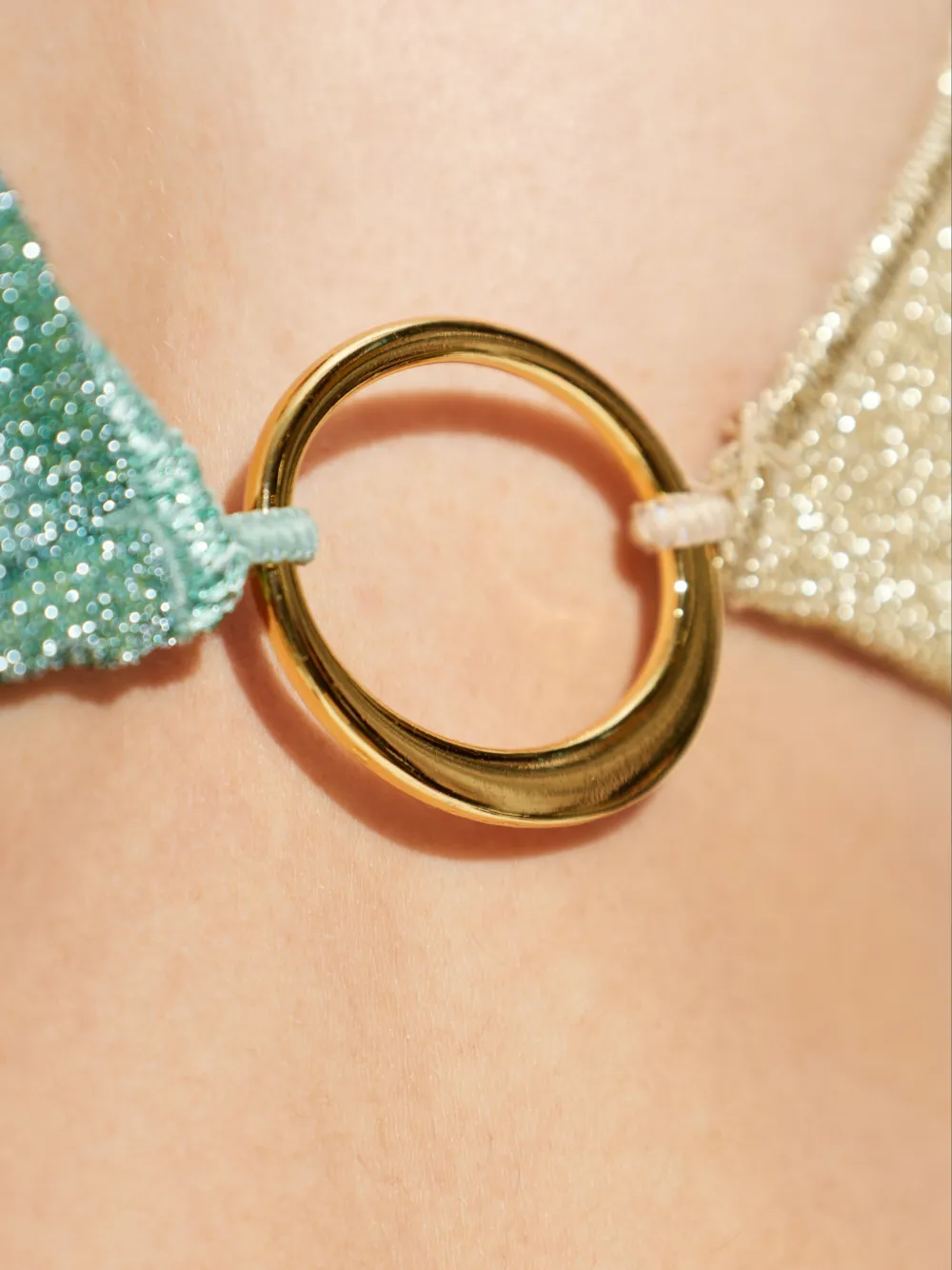  Oséree Ring-detail Bikini Set - Green 