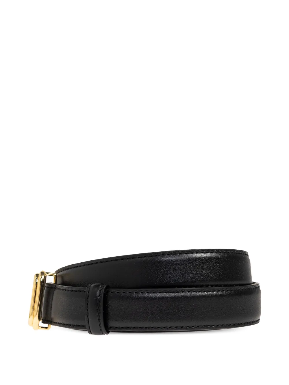 LIE STUDIO gold-tone georgia belt - Zwart