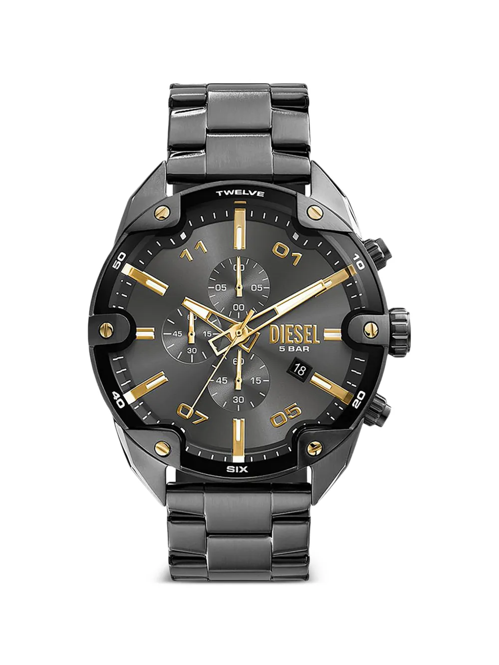 Diesel Spiked 48mm watch - Grigio