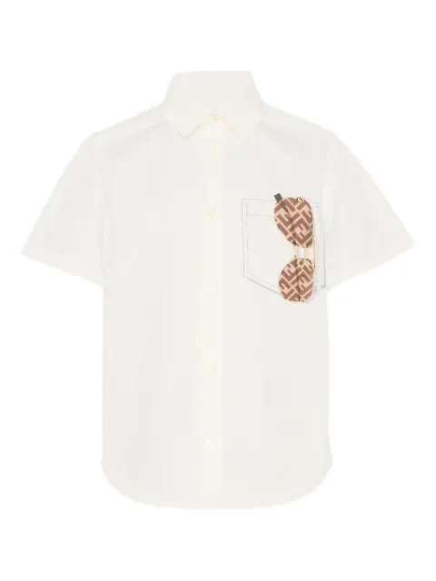 Fendi Kids camisa manga corta