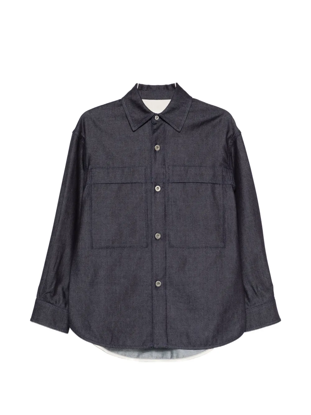 Jil Sander button flap-pocket shirt - Blu