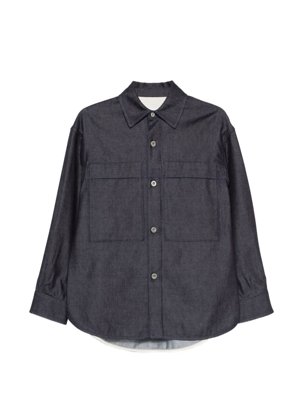 Jil Sander button flap-pocket shirt - Blu