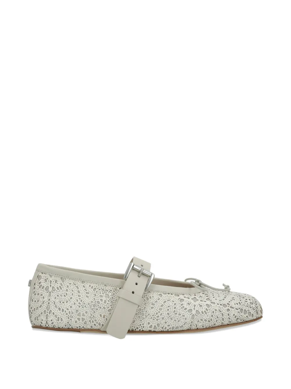 Ann Demeulemeester buckle-strap ballet flats - Toni neutri