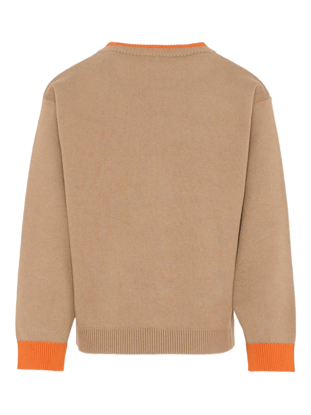 Logo-Pattern Crew-Neck Sweater