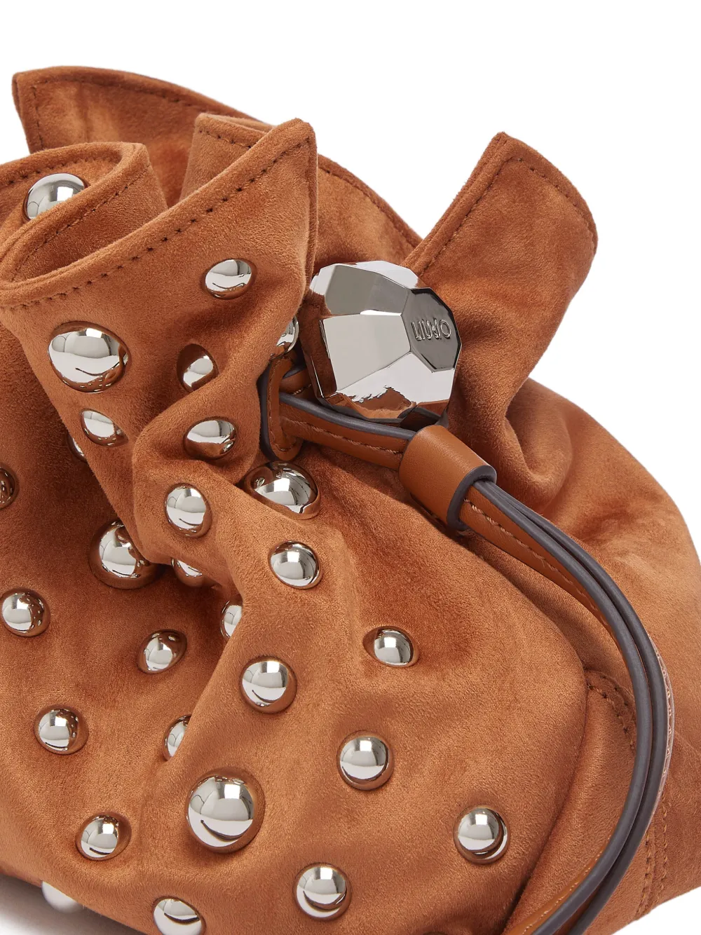 LIU JO Kleine Riccy tas met studs Bruin