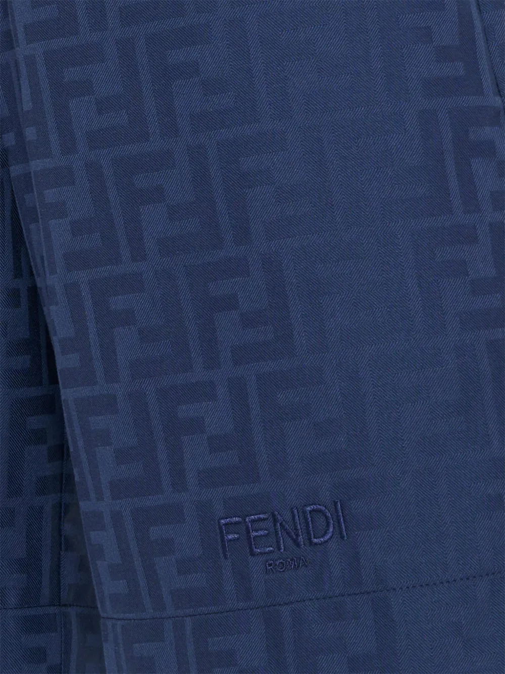  Fendi Kids Logo-pattern Shorts - Blue 