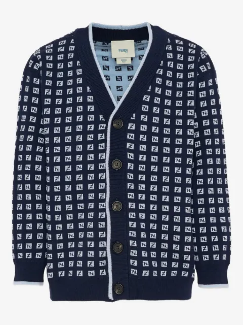Fendi Kids FF-motif cardigan