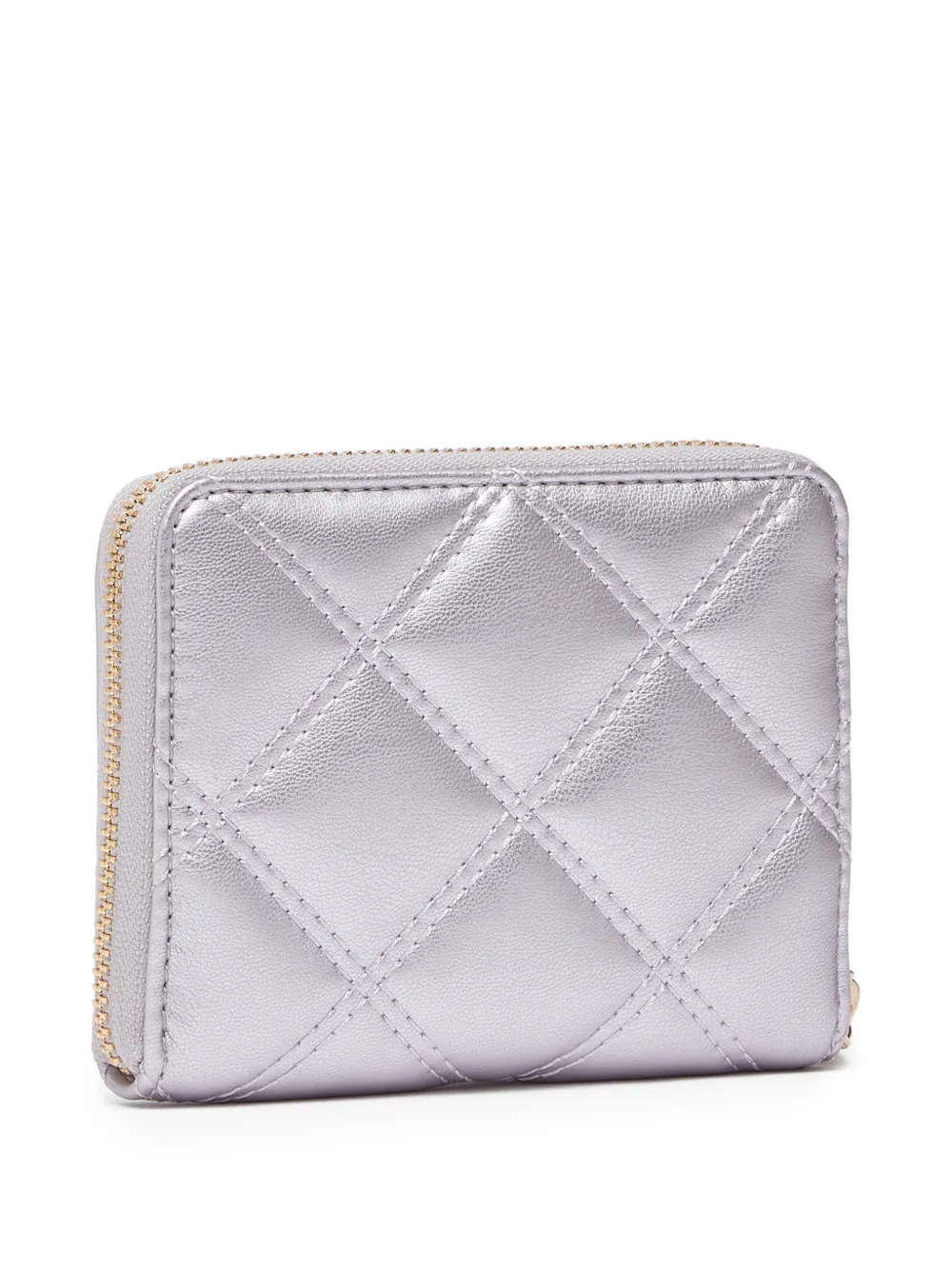 Monogram-Plaque Quilted Wallet