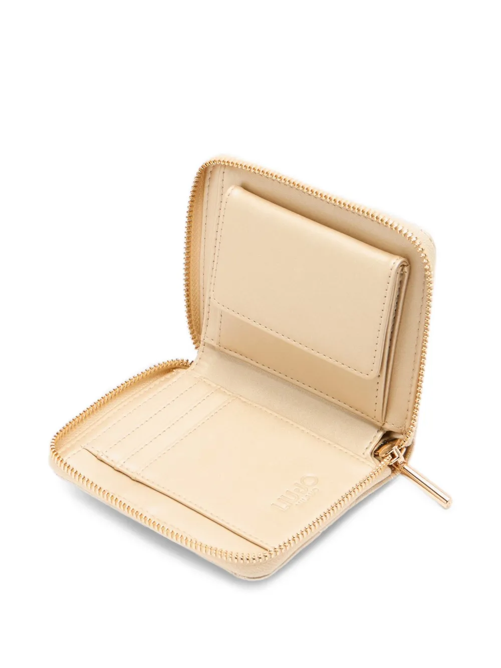 Monogram-Plaque Quilted Wallet