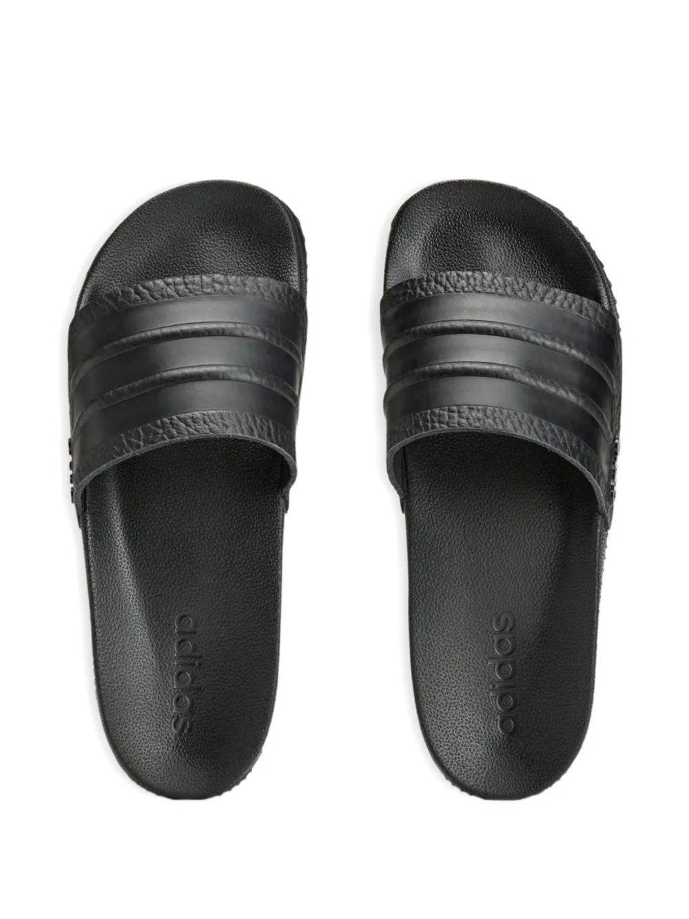 adidas x Arte gestreepte slippers Zwart