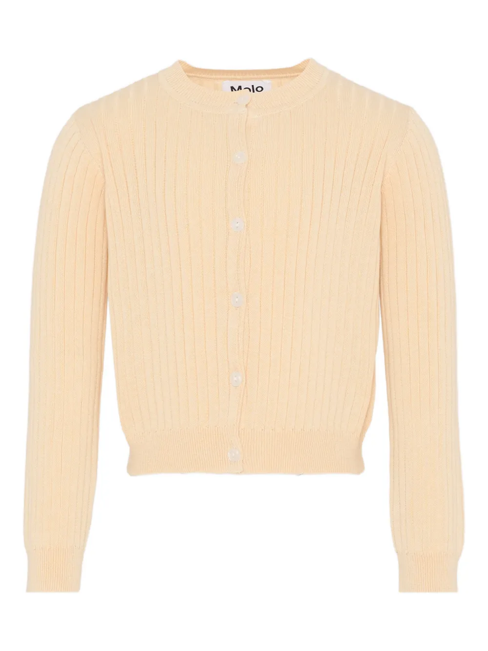 Molo buttoned ribbed cardigan - Neutrals