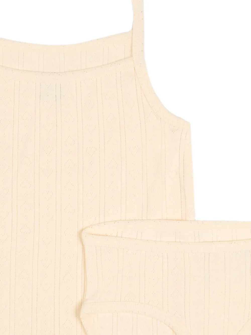 Molo Twee geribbelde spencers Beige