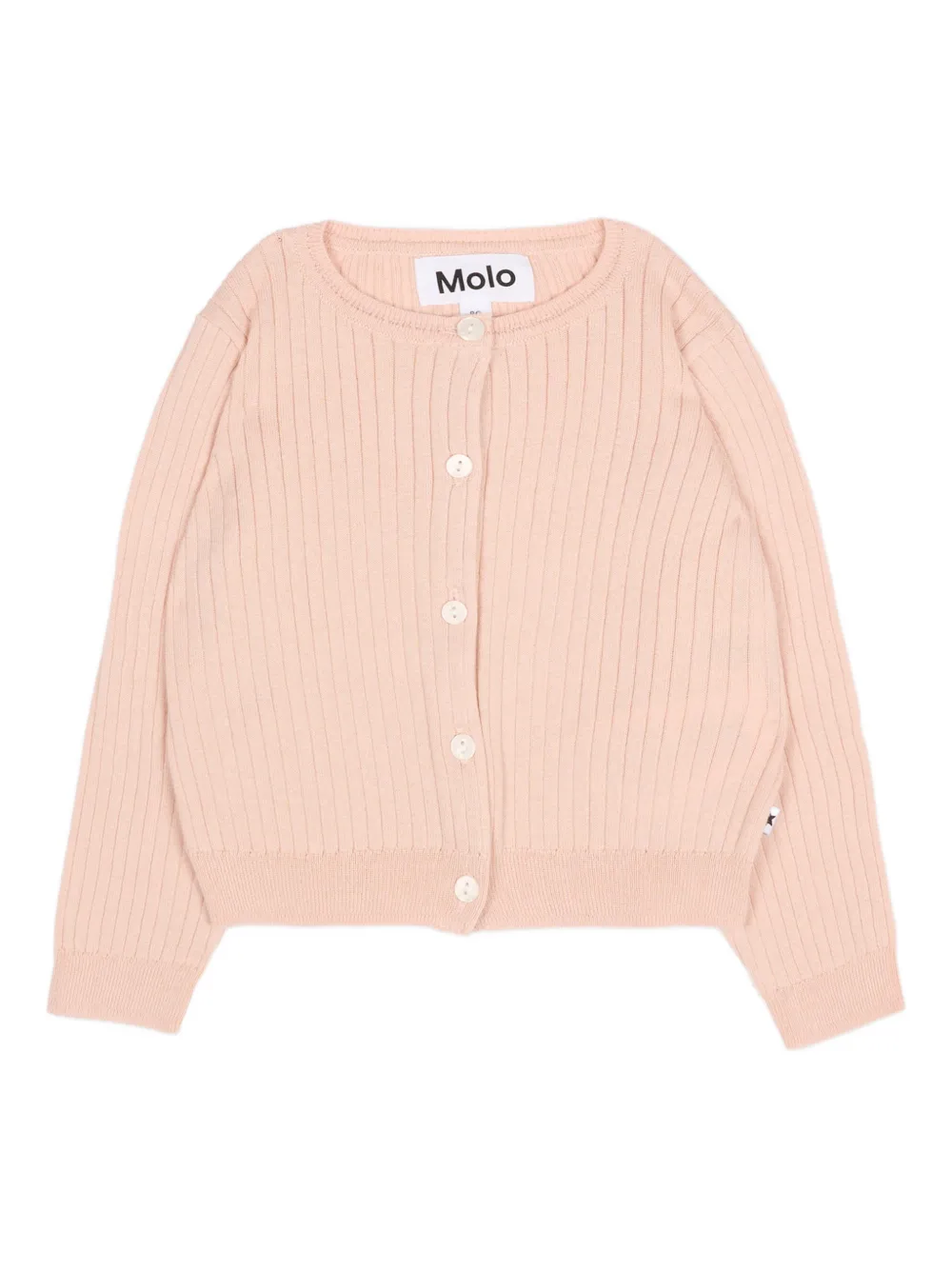 Molo ribbed buttoned cardigan - Rosa