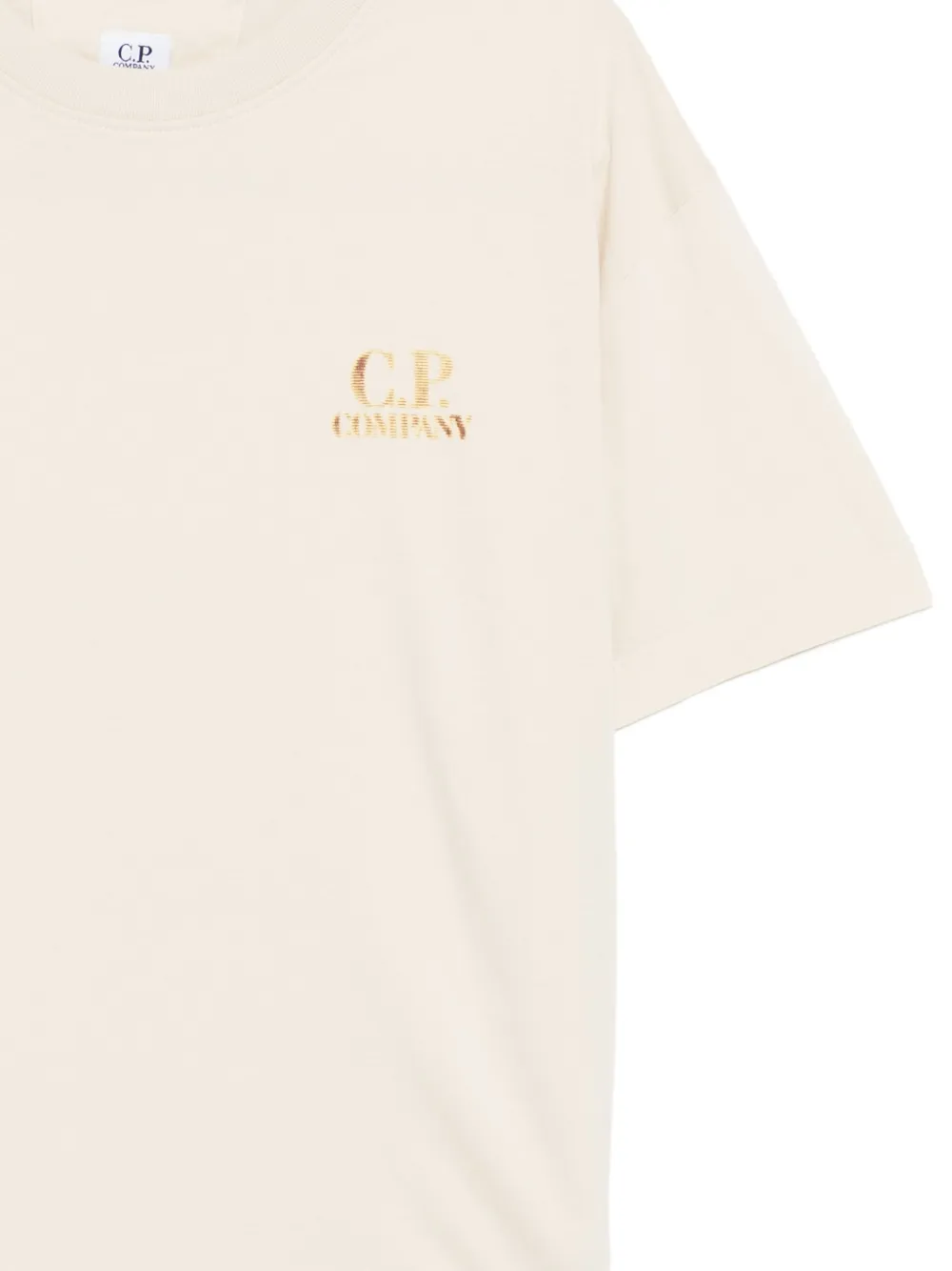 C.P. Company T-shirt met logoprint Beige