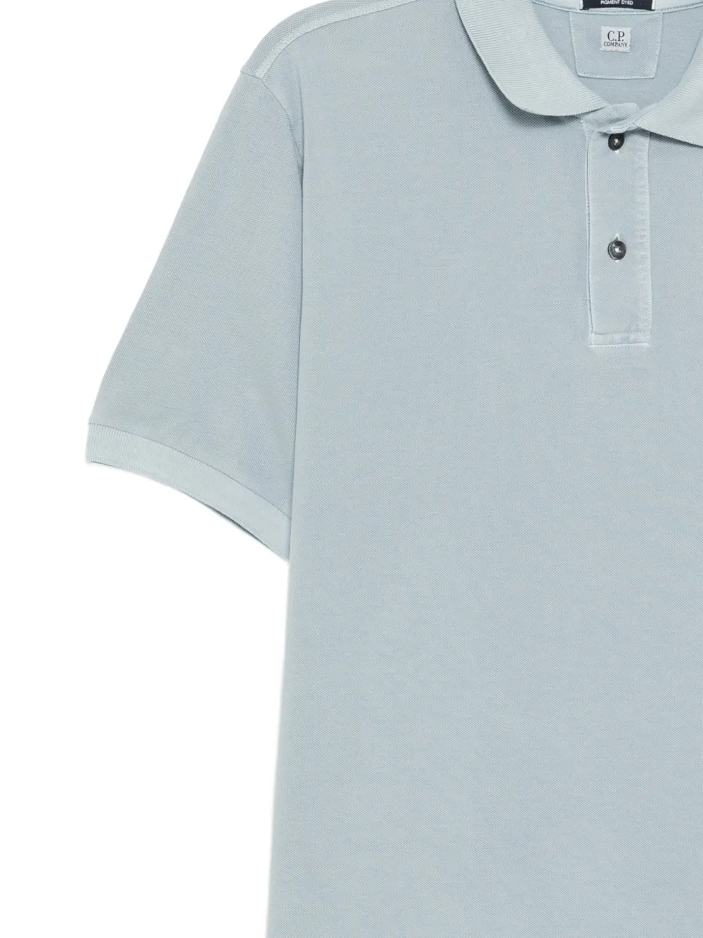 C.P. Company Poloshirt met geborduurd logo Blauw