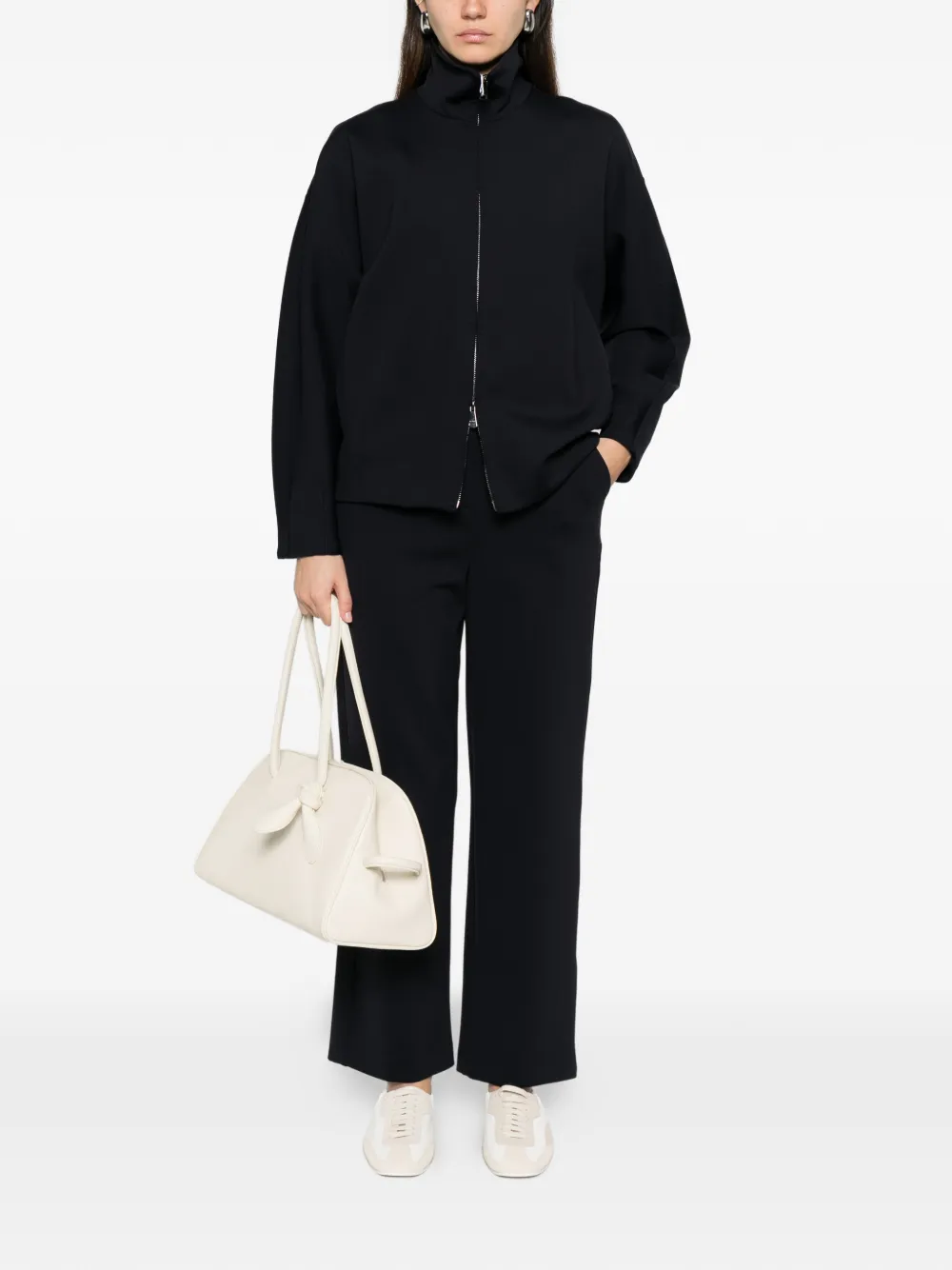 Max Mara Sweater met rits Blauw