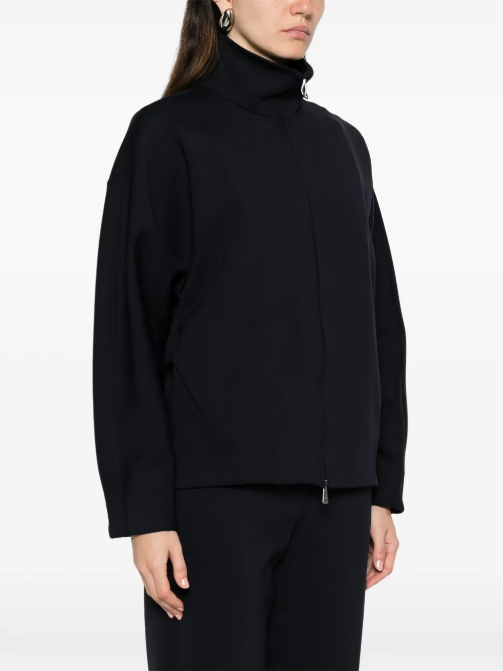 Max Mara Sweater met rits Blauw