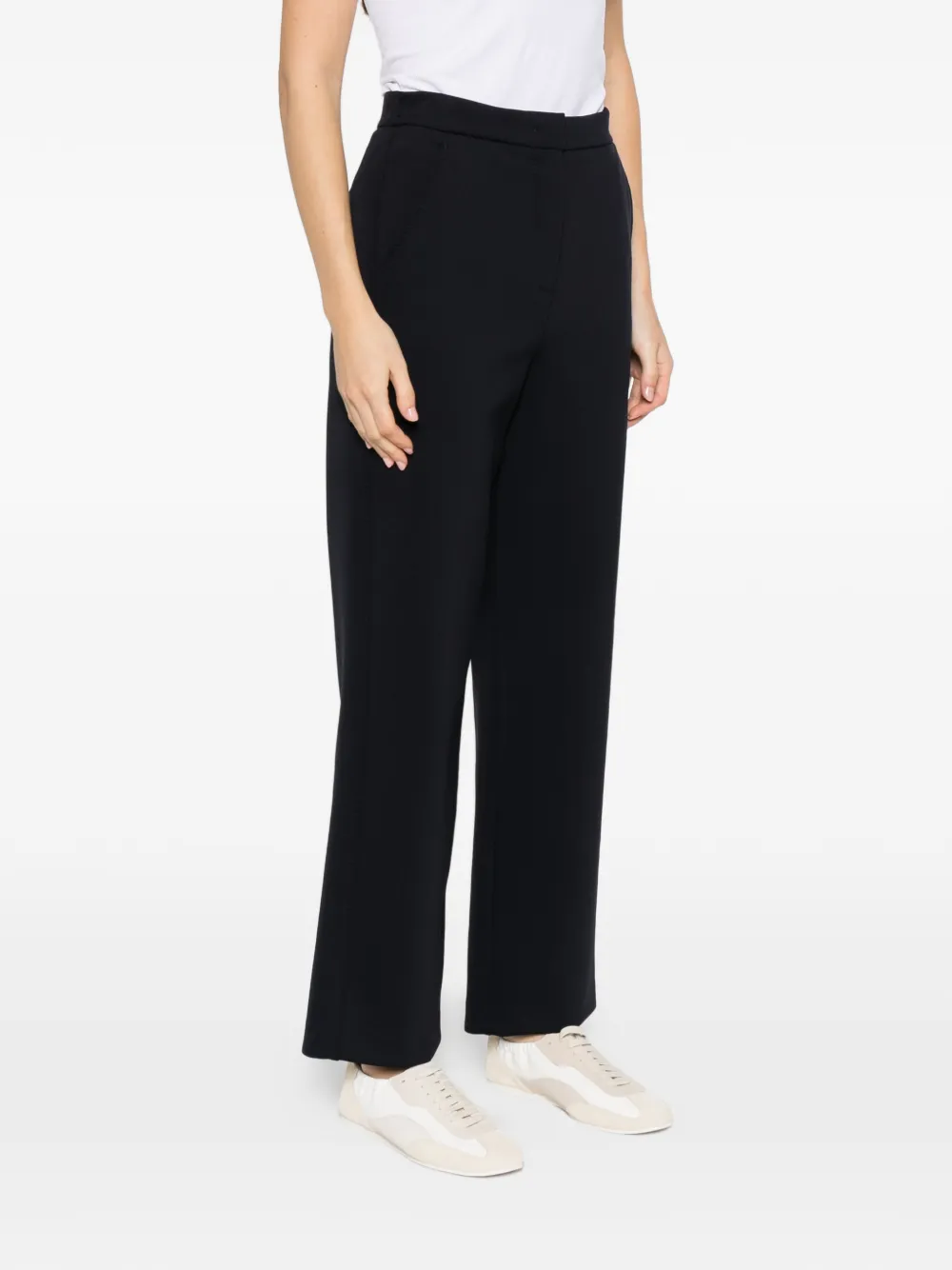 Max Mara Broek met stikseldetail Blauw