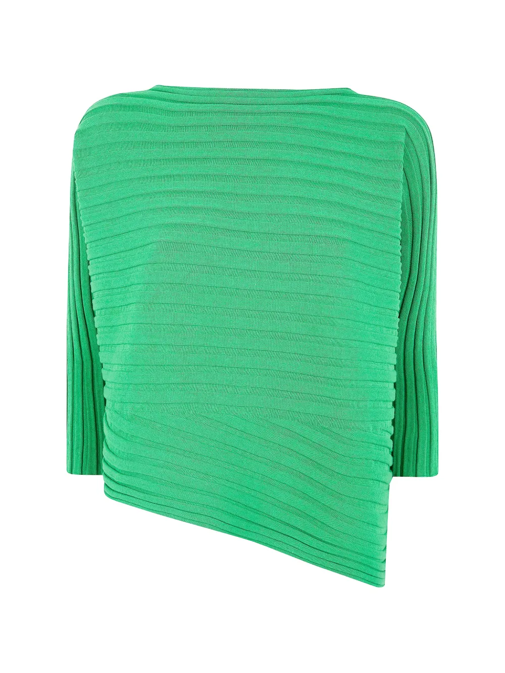 Issey Miyake ribbed top - Verde