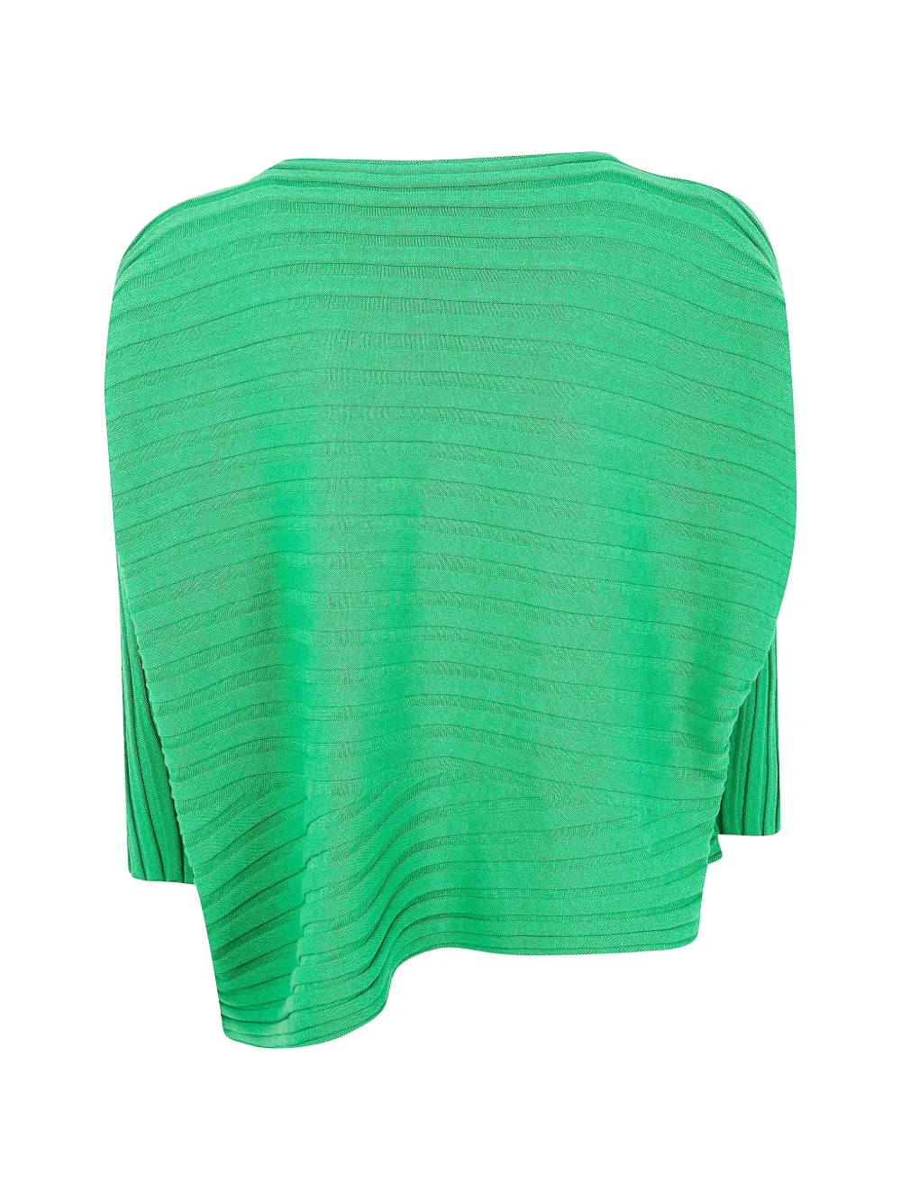 Issey Miyake ribbed top - Groen