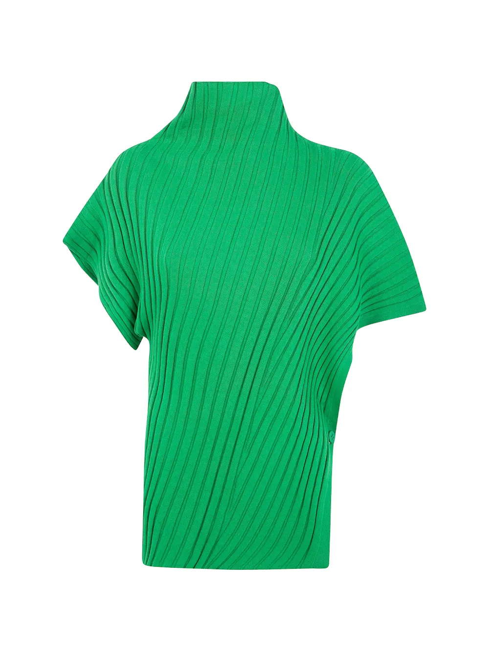 Issey Miyake ribbed short-sleeve top - Verde