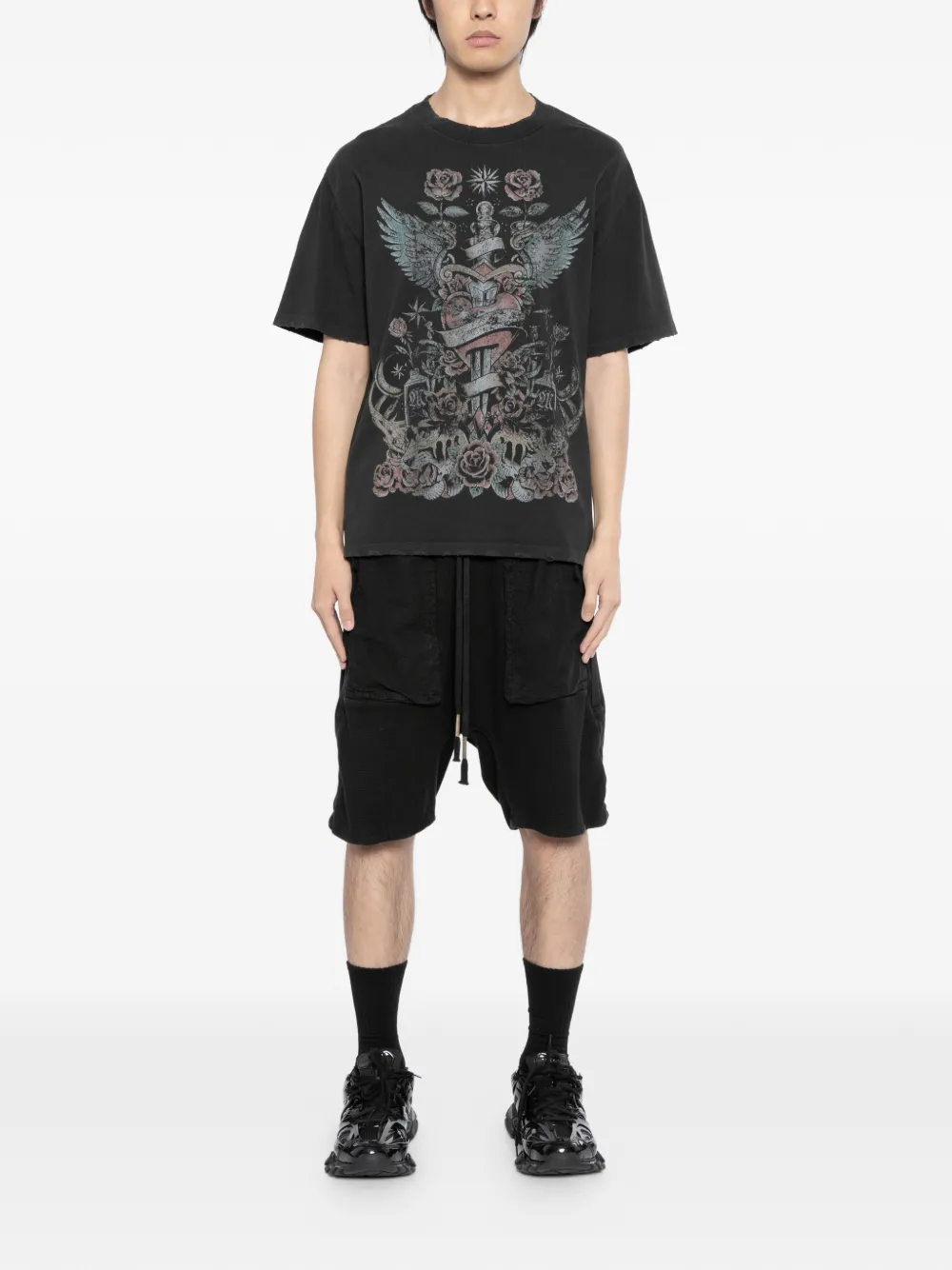 WARMAN graphic-print T-shirt - Grijs