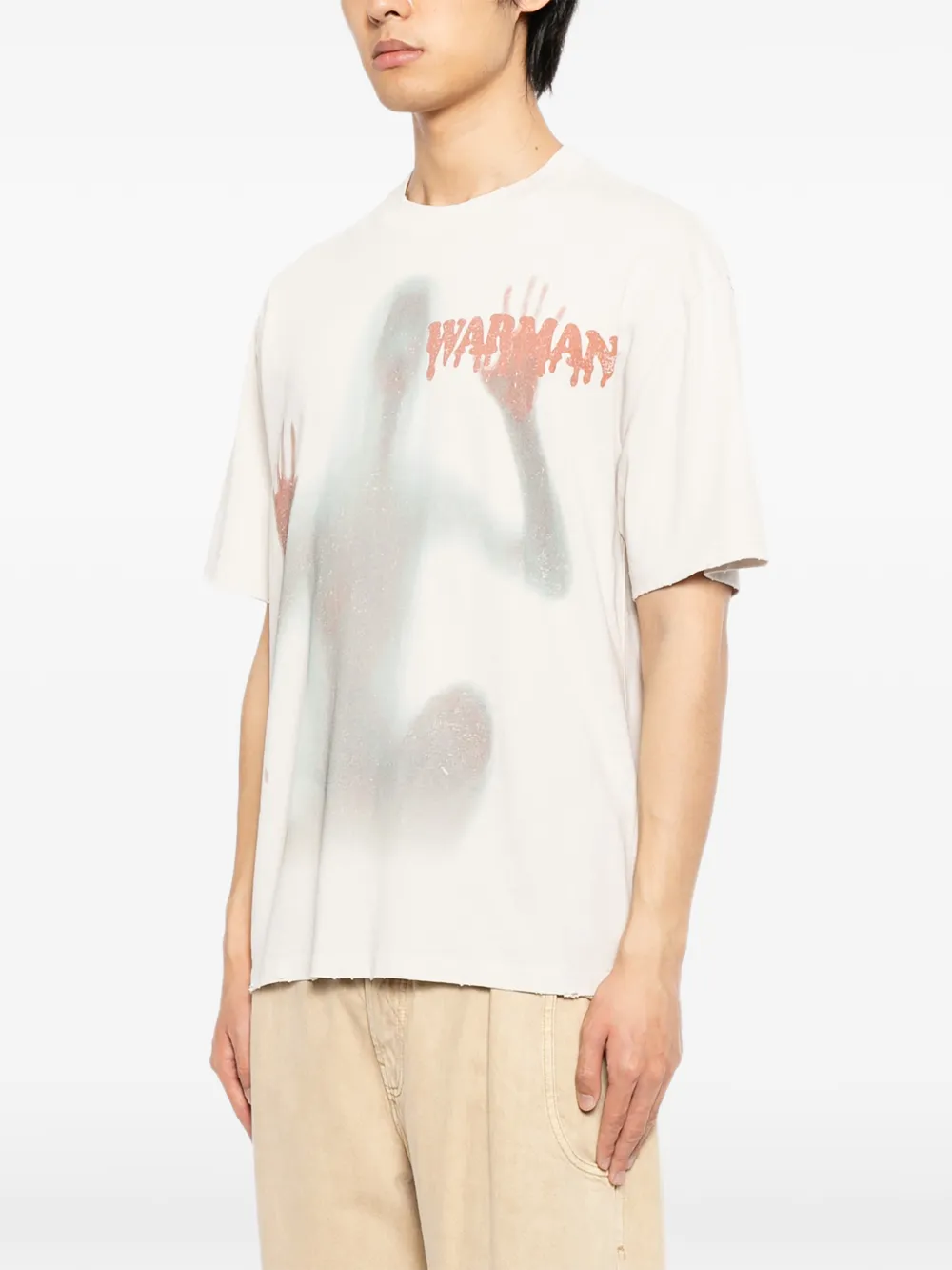  Warman Graphic-print T-shirt - Neutrals 