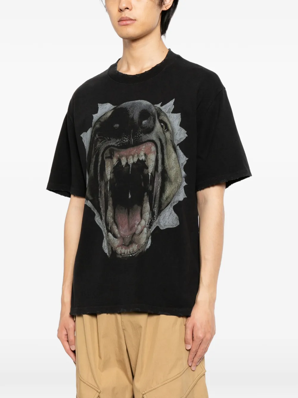  Warman Camiseta Estampada - Negro 