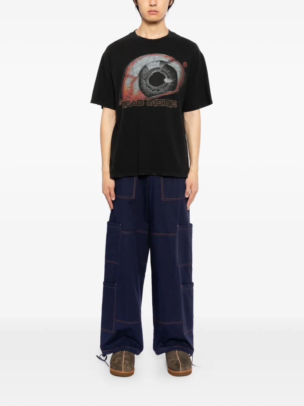 WARMAN Dead-Inside T-shirt - Zwart