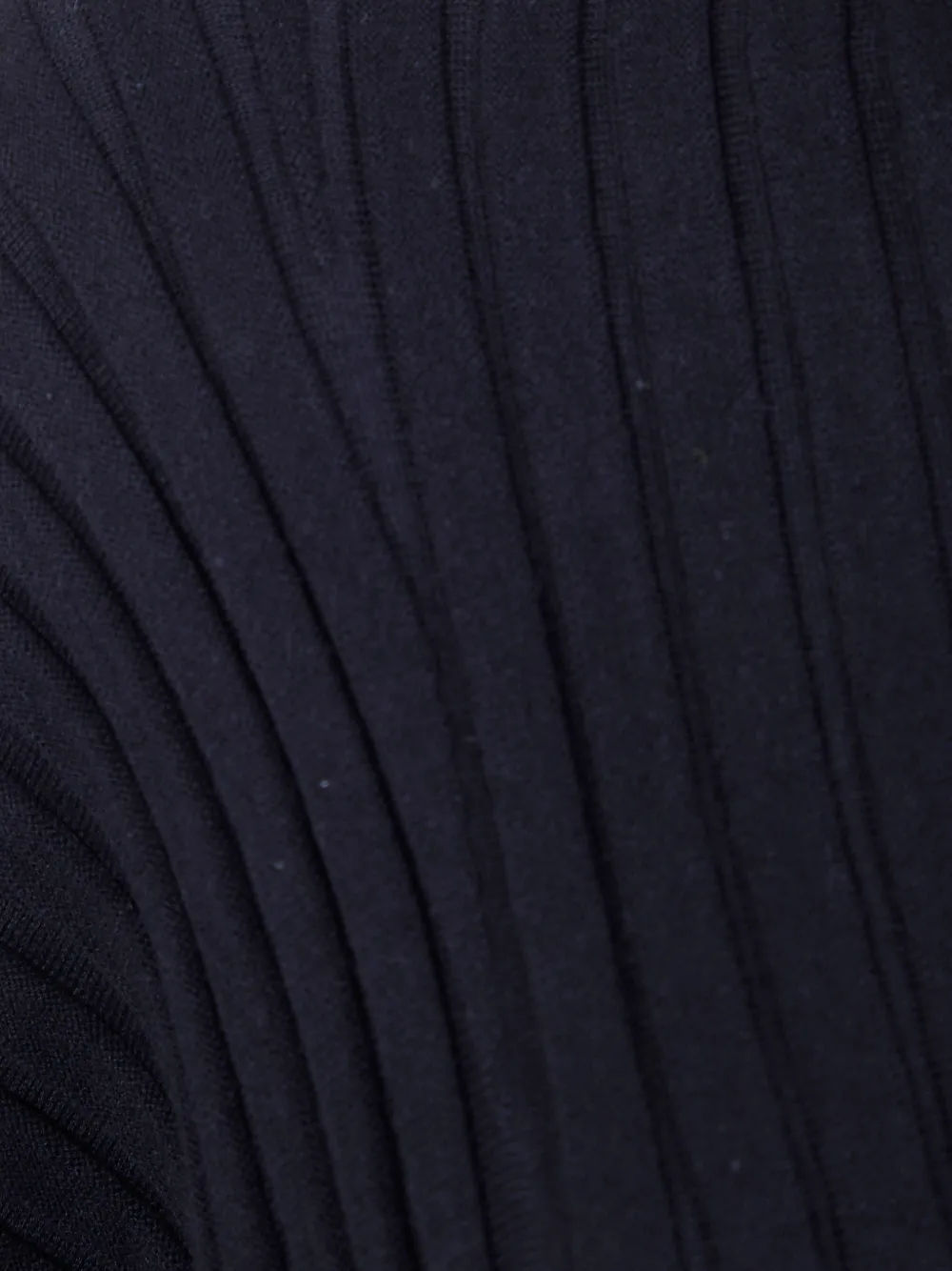  Issey Miyake Ribbed High-neck Top - Black 