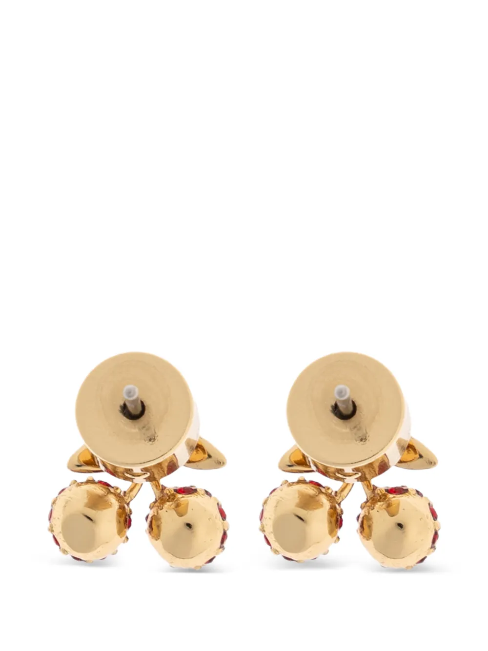  Coach Cherry Embellished Earrings - Gold 