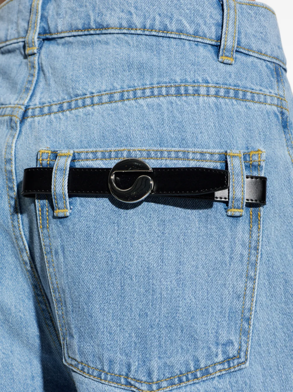 Coperni Shorts met logoplakkaat Blauw