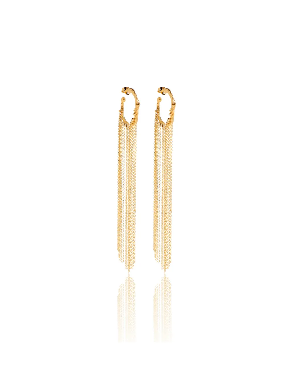 Forte Forte chain hoop earrings - Oro