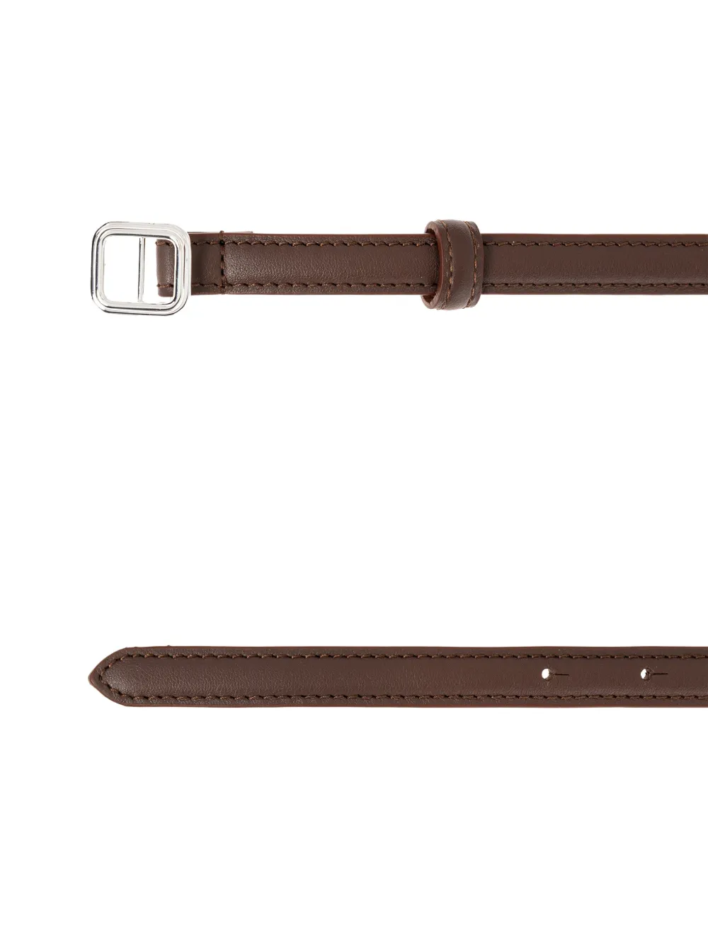  Lie Studio Georgia Slim Belt - Brown 