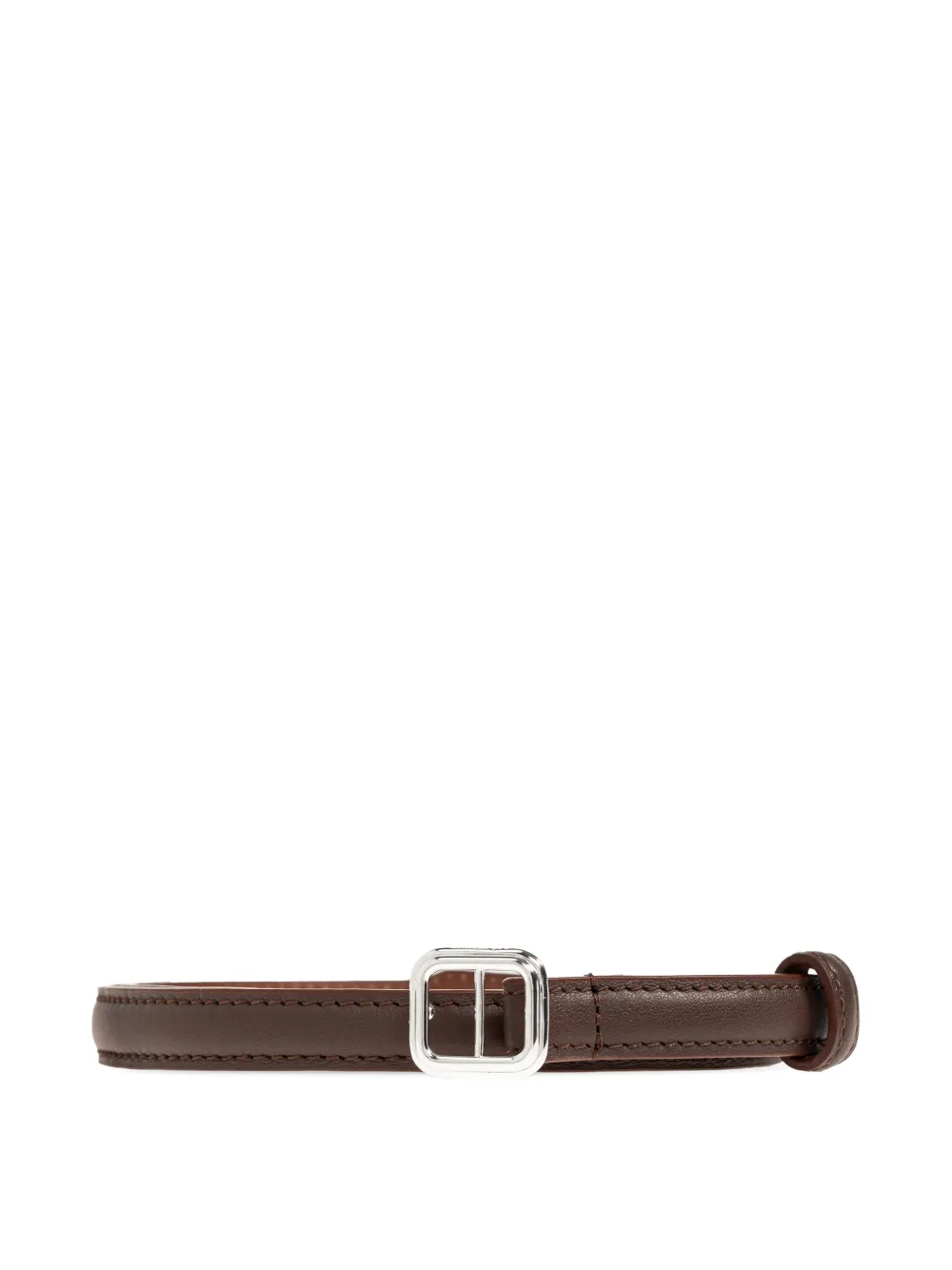 LIE STUDIO georgia slim belt - Marrone