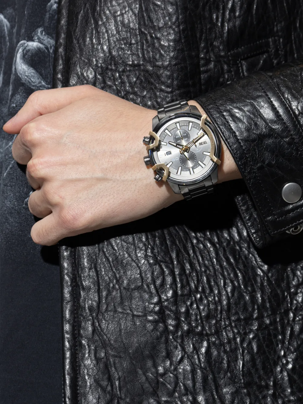  Diesel Griffed 48mm Watch - Black 