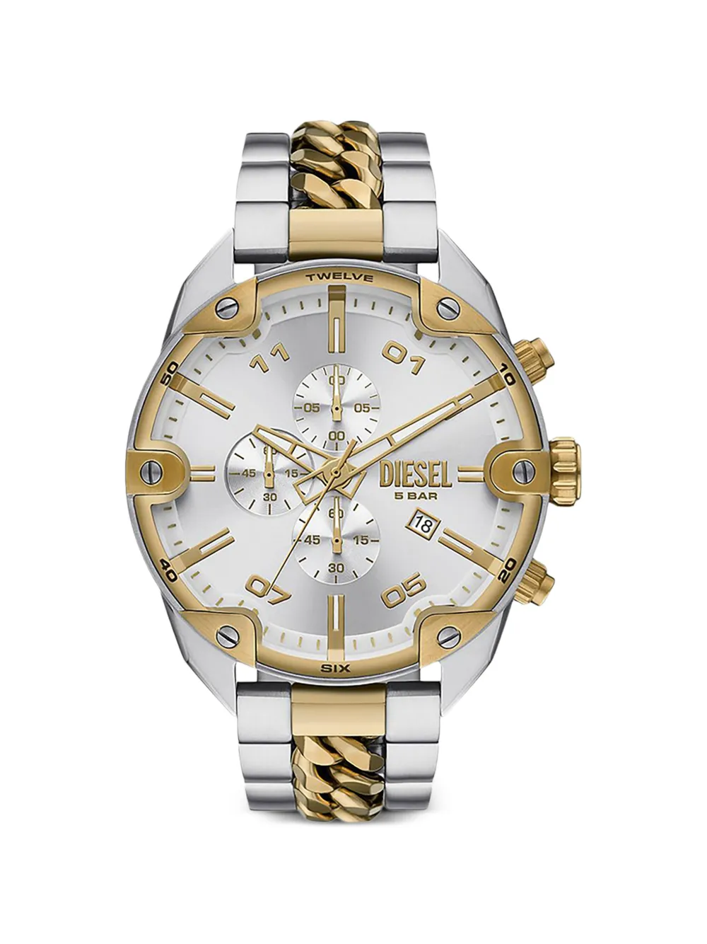 Diesel Spiked 49mm watch - Argento