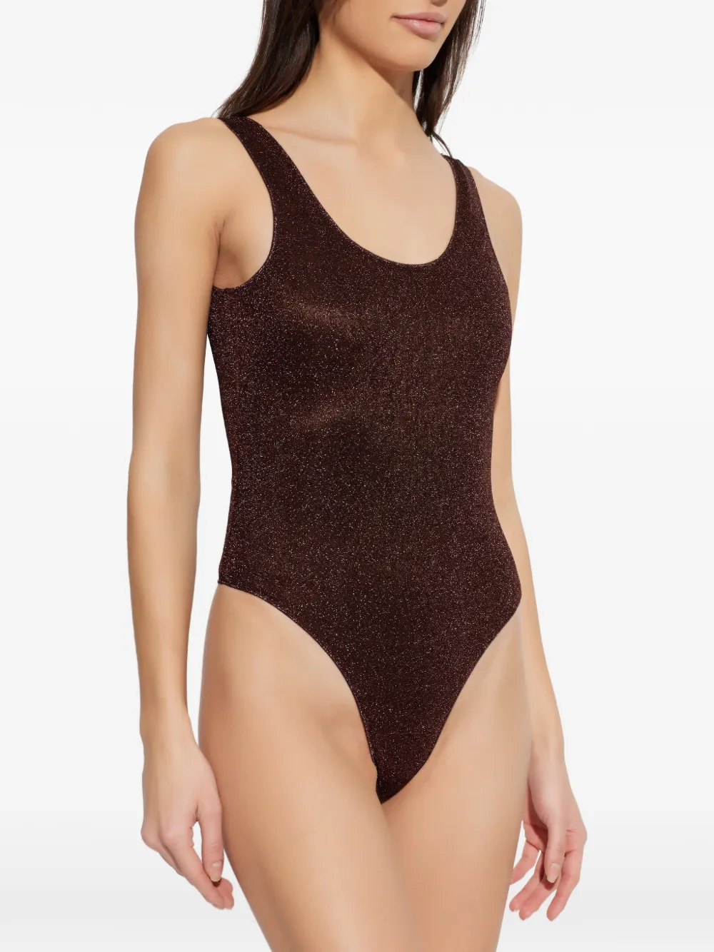 Oséree Badpak met glitter Bruin