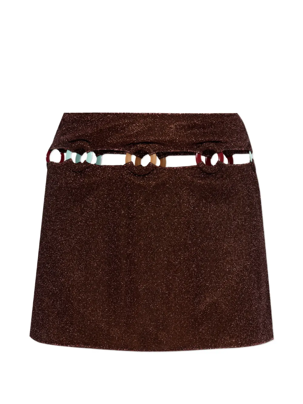 Oséree cut-out mini skirt - Marrone