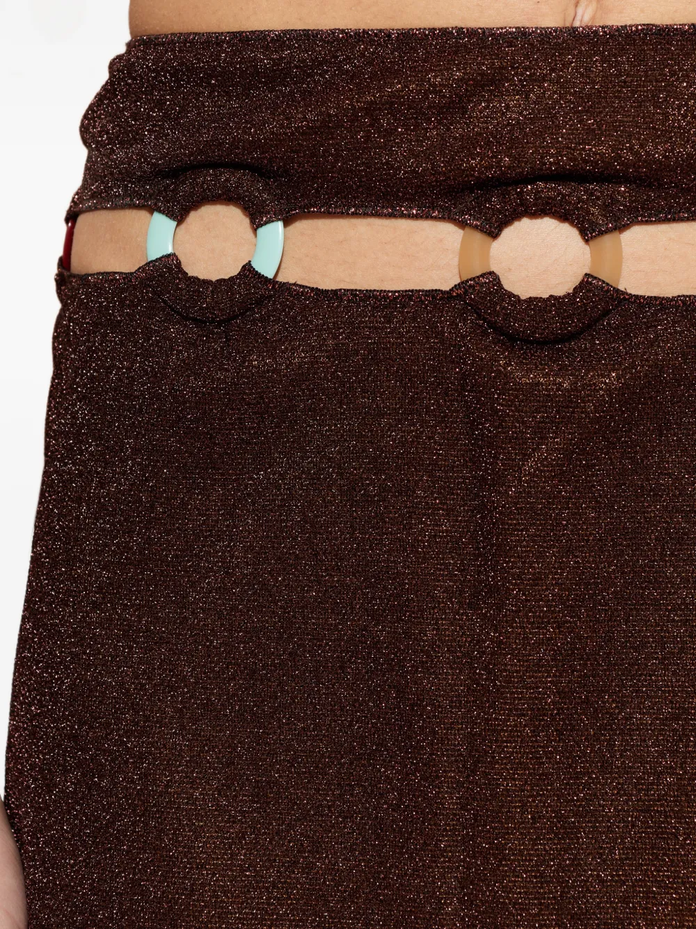 Oséree Uitgesneden mini-rok Bruin