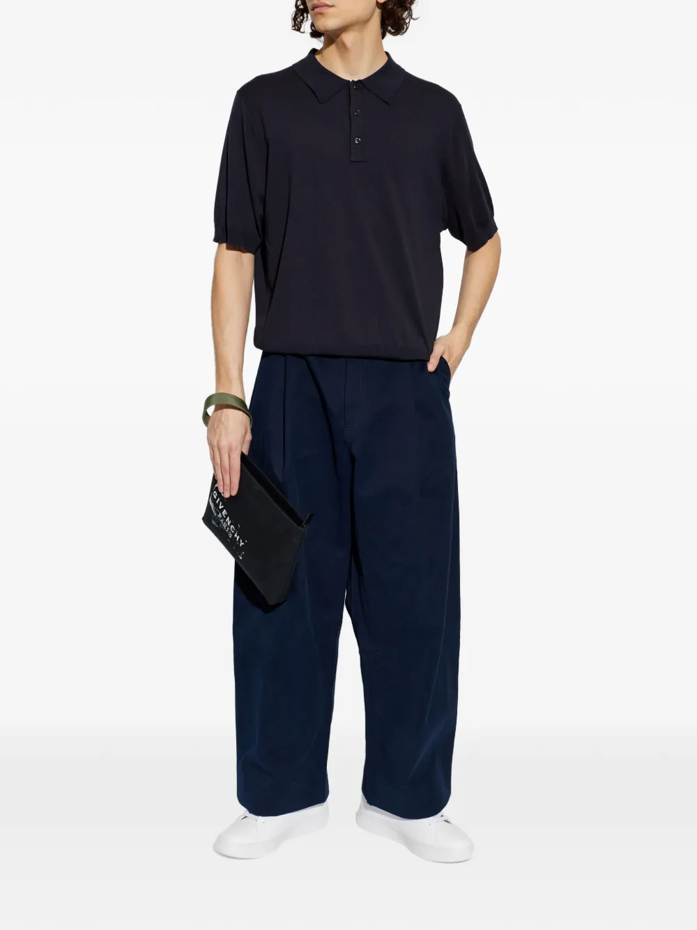 Studio Nicholson Arieta short-sleeve polo shirt - Blauw