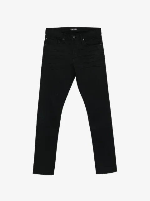 TOM FORD logo-patch jeans