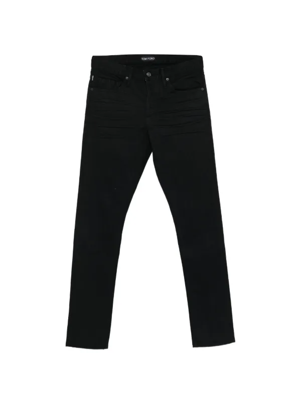 TOM FORD ロゴパッチ ジーンズ | ブラック | FARFETCH JP