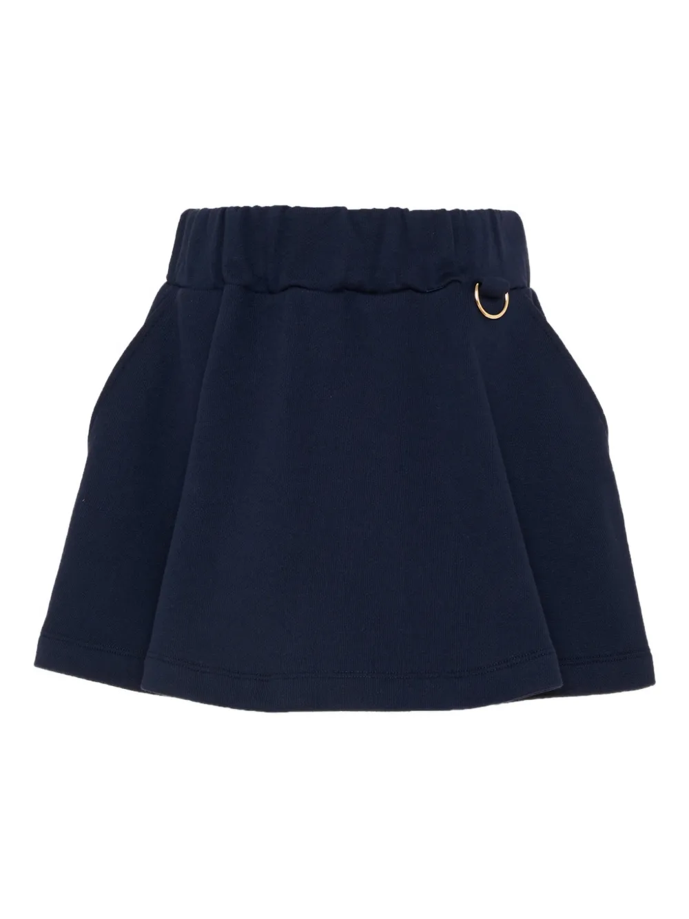 Fendi Kids patch-pocket pleated skirt - Blu