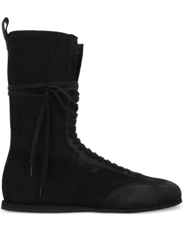 Ann Demeulemeester Lace-up Boots in Black