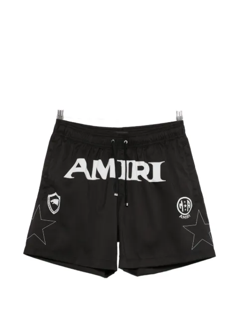 AMIRI logo-print swim shorts