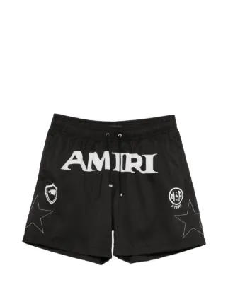 AMIRI ロゴ トランクス水着 | ブラック | FARFETCH JP