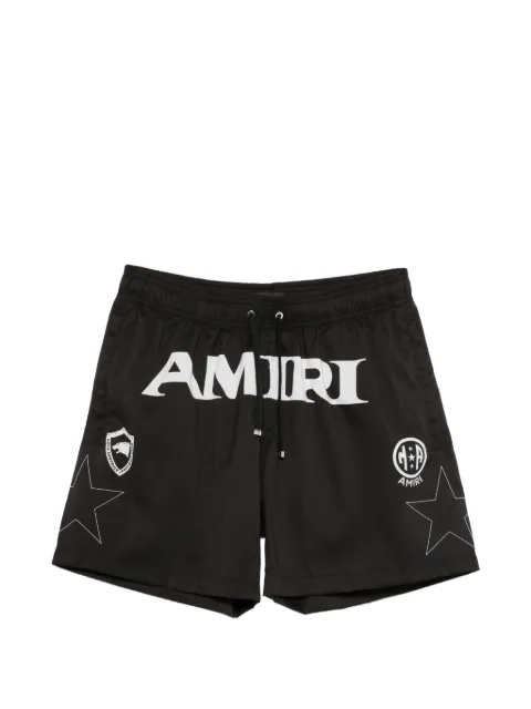 AMIRI logo-print swim shorts