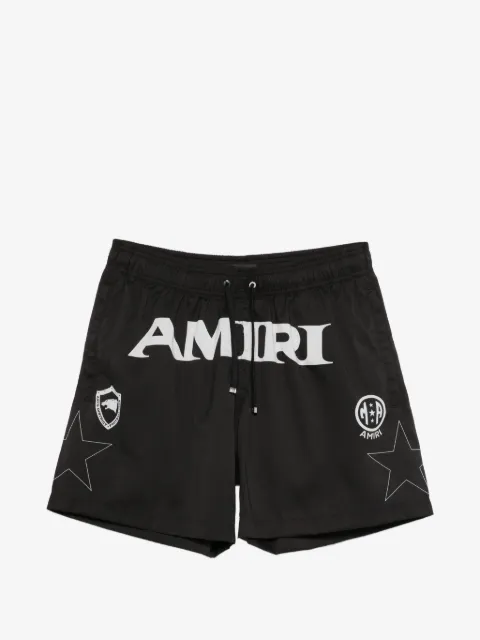 AMIRI shorts de playa con logo estampado
